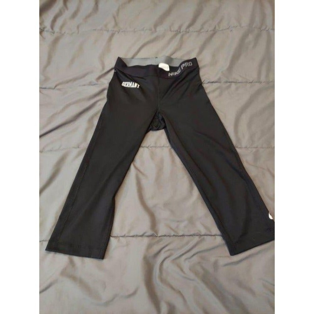 Nike Pro Compression Capri Pants Leggings Women's S Black Dri-Fit Gym W-74302